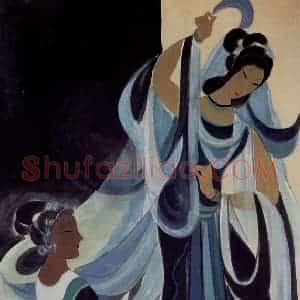 50年代 林风眠《舞蹈》国画人物作品图片赏析
