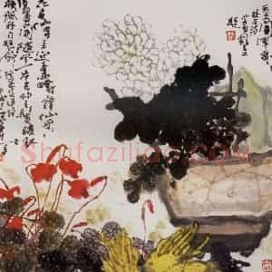 1993年 高冠华《疑是瑶台月下逢》国画花鸟作品图片赏析
