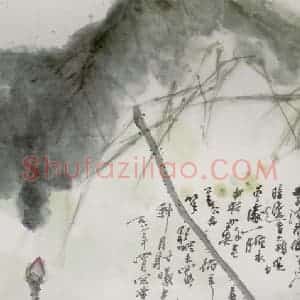 1988年 高冠华《西子浓妆面》国画花鸟作品图片赏析