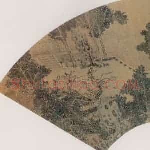 明代 周臣《明皇游月宫图》国画山水作品图片赏析
