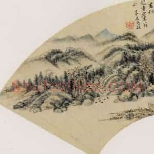 清代 王时敏《山水》国画山水作品图片赏析