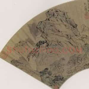 明代 陆治《具区春晓图》国画山水作品图片赏析