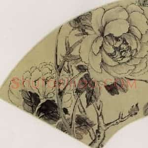 清代 蒋廷锡《牡丹》国画花鸟作品图片赏析