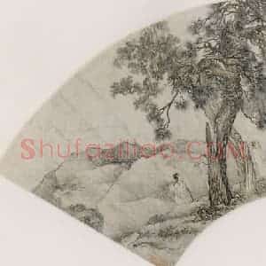 清代 陈枚《松林采药图》国画综合作品图片赏析