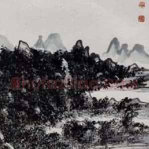 黄宾虹《山水》国画山水作品图片赏析
