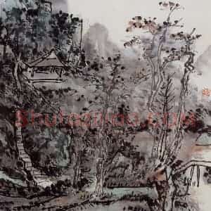 黄宾虹《山水册页》国画山水作品图片赏析