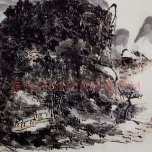 黄宾虹《山水册页》国画山水作品图片赏析