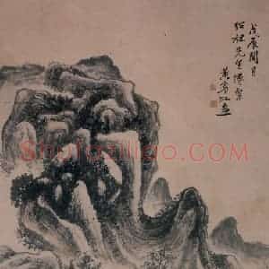 黄宾虹《山水》国画山水作品图片赏析