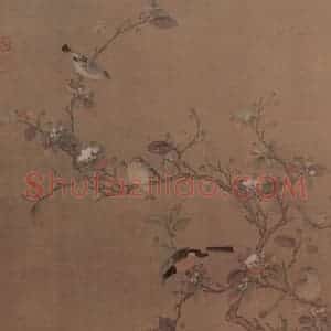 元代 任仁发《秋水凫鹥图轴》国画花鸟作品图片赏析