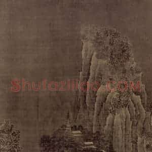 宋代《雪麓早行图轴》国画综合作品图片赏析