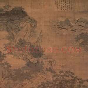 宋代 宋人《松岩仙馆》国画山水作品图片赏析