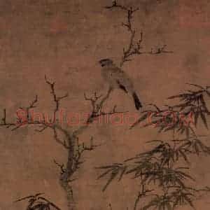 宋代 宋人《枯木竹石》国画山水作品图片赏析