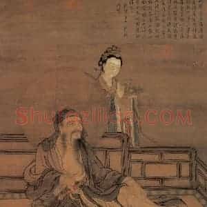宋代 宋人《维摩图》国画人物作品图片赏析