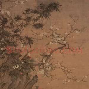 宋代 宋人《冬日婴戏图》国画人物作品图片赏析