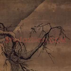 宋代 马远《雪滩双鹭》国画山水作品图片赏析