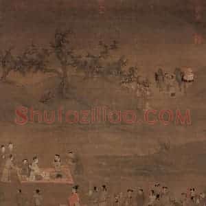 宋代 陈居中《文姬归汉图》国画人物作品图片赏析