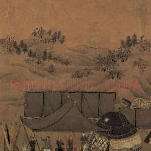 宋代 李唐《文姬归汉图》国画综合作品图片赏析