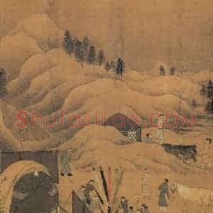 宋代 李唐《文姬归汉图》国画综合作品图片赏析
