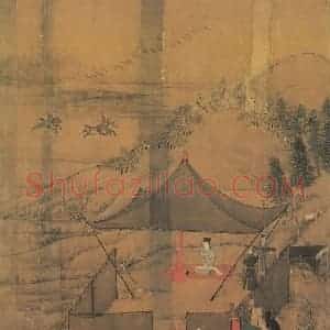 宋代 李唐《文姬归汉图》国画综合作品图片赏析