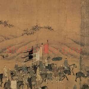 宋代 李唐《文姬归汉图》国画综合作品图片赏析