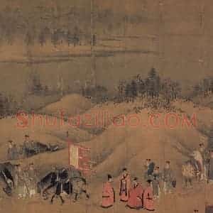 宋代 李唐《文姬归汉图》国画综合作品图片赏析