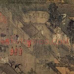 宋代 李唐《文姬归汉图》国画综合作品图片赏析