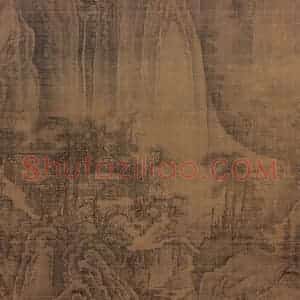 五代梁 荆浩《匡庐图》国画山水作品图片赏析