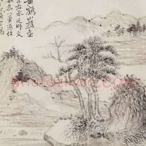 清代 恽寿平《山水》国画山水作品图片赏析