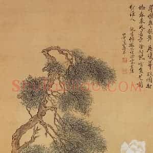 清代 恽寿平《花卉》国画花鸟作品图片赏析