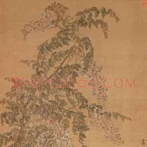 清代 恽寿平《鱼藻图》国画花鸟作品图片赏析