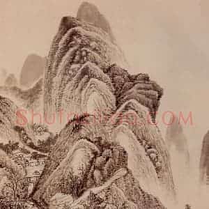 清代 吴历《橅宋元人山水》国画山水作品图片赏析