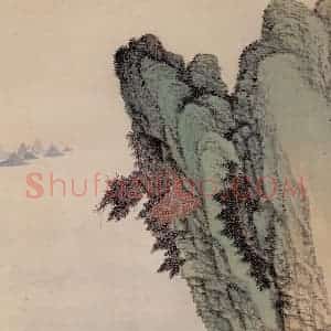 清代 吴历《橅宋元人山水》国画山水作品图片赏析