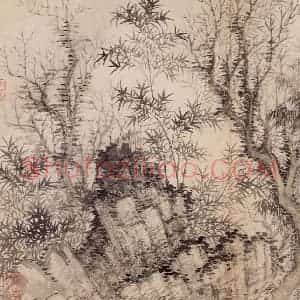 清代 恽寿平《写生墨妙》国画山水作品图片赏析
