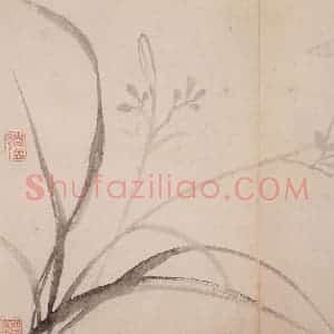 清代 恽寿平《写生墨妙》国画花鸟作品图片赏析