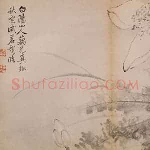 清代 恽寿平《墨花》国画花鸟作品图片赏析