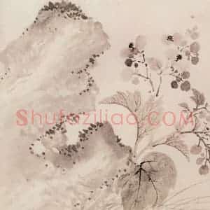 清代 恽寿平《写生花卉》国画花鸟作品图片赏析