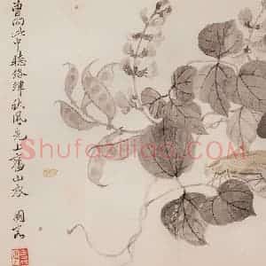 清代 恽寿平《写生花卉》国画花鸟作品图片赏析
