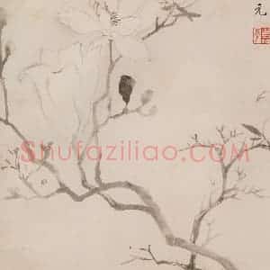 清代 恽寿平《写生花卉》国画花鸟作品图片赏析