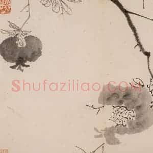 清代 传綮《写生》国画花鸟作品图片赏析