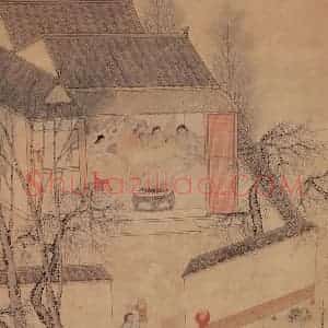 明代 钱贡《太平春色》国画综合作品图片赏析