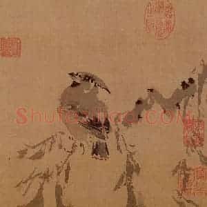 明代 孙龙《写生》国画花鸟作品图片赏析