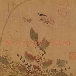 明代 孙龙《写生》国画花鸟作品图片赏析