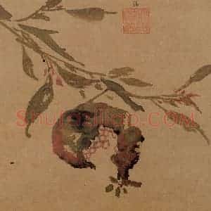 明代 孙龙《写生》国画花鸟作品图片赏析