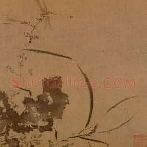 明代 孙龙《写生》国画花鸟作品图片赏析