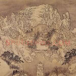明代 周用《书新安十景图》国画综合作品图片赏析