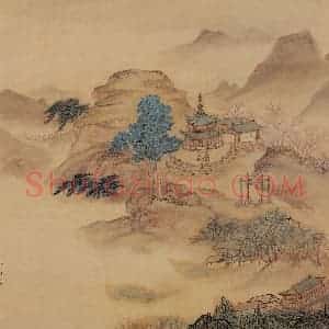 明代 周用《书新安十景图》国画综合作品图片赏析