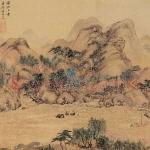 明代 周用《书新安十景图》国画综合作品图片赏析