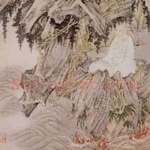 明代 丁云图《罗汉》国画人物作品图片赏析