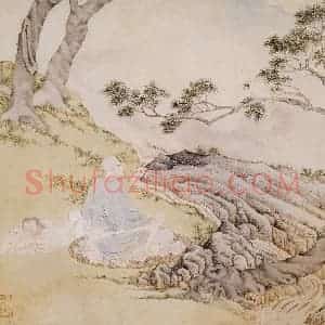 明代 丁云图《罗汉》国画人物作品图片赏析
