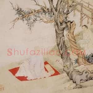 明代 丁云图《罗汉》国画人物作品图片赏析
